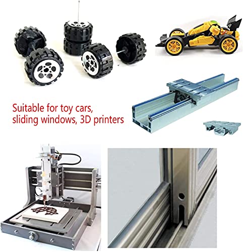 Chiloskit 20Pcs 1.5Mm Deep Metal V Groove Guide Pulley Bearing Wheel Rail Ball Bearings Wheel 4X13X6Mm #TOP4