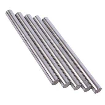 High Purity Tungsten Rod, Tungsten Bar Diameter 0.25mm-50mm, LAB/Research Metal Tungsten Steel Rod, Polished Tungsten Rod, Tungsten Electrode Rod Diameter 0.5mm, Length 100mm