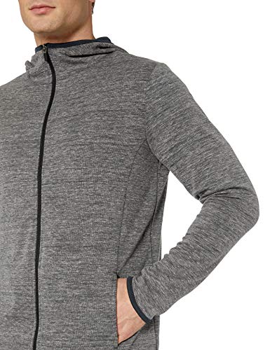 Amazon Essentials Men's Performance Full-Zip Hoodie, Black Heather, Small #TOP2