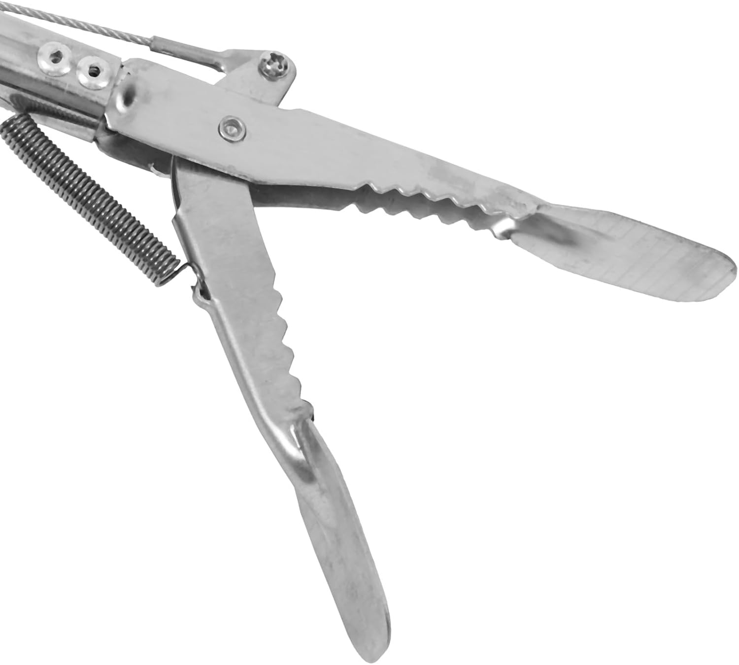 Beaupretty Foldable 118cm Stainless Steel Grabber Tool for Elderly and Bedridden Patients, Long Reaching Aid Picker Clip for Daily Use Support