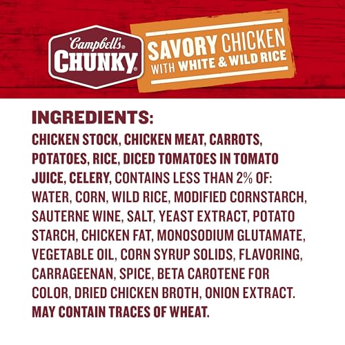 Image of Campbell's Chunky Savory Chicken with White & Wild Rice Soup, 18.8 Oz