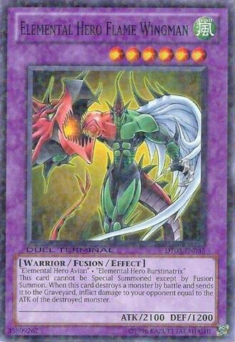 Amazon.com: Yu-Gi-Oh! - Elemental Hero Flame Wingman (DT03-EN035