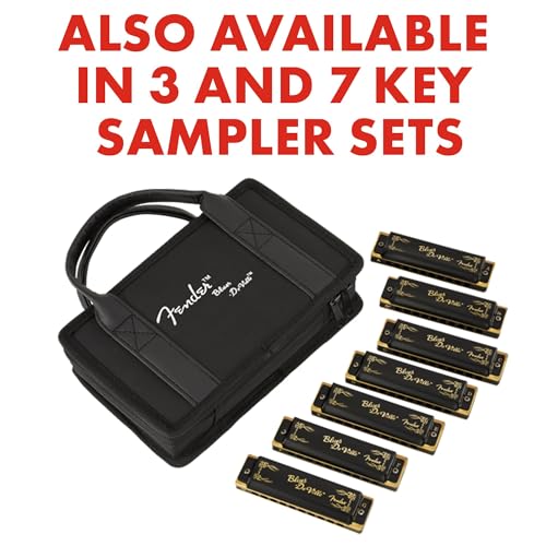 Harmonicas Fender Blues DeVille pack de 3 avec étui de transport rigide inclus