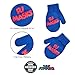 PJ Masks Boys Winter Accessory Hat And Mittens Set, Toddler Beanie For Kids Ages 2-4, Light Blue/Blue