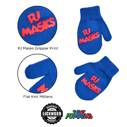 Image of PJ Masks Boys Winter Accessory Hat And Mittens Set, Toddler Beanie For Kids Ages 2-4