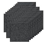 Orgthin Carpet Tiles Peel and Stick, Self Adhesive Carpet Floor Tile 30 x 30 cm Dark Green Soft Padded Flooring Sticker, Home Decor for Bedroom, Living Room, Office, 30 Tiles per Box, 2.7 sq m per Box