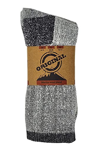 Different Touch 60 Pairs Men Wholesale Bulk Lots Wool Thermal Winter Socks, Warm Cold Resistant2