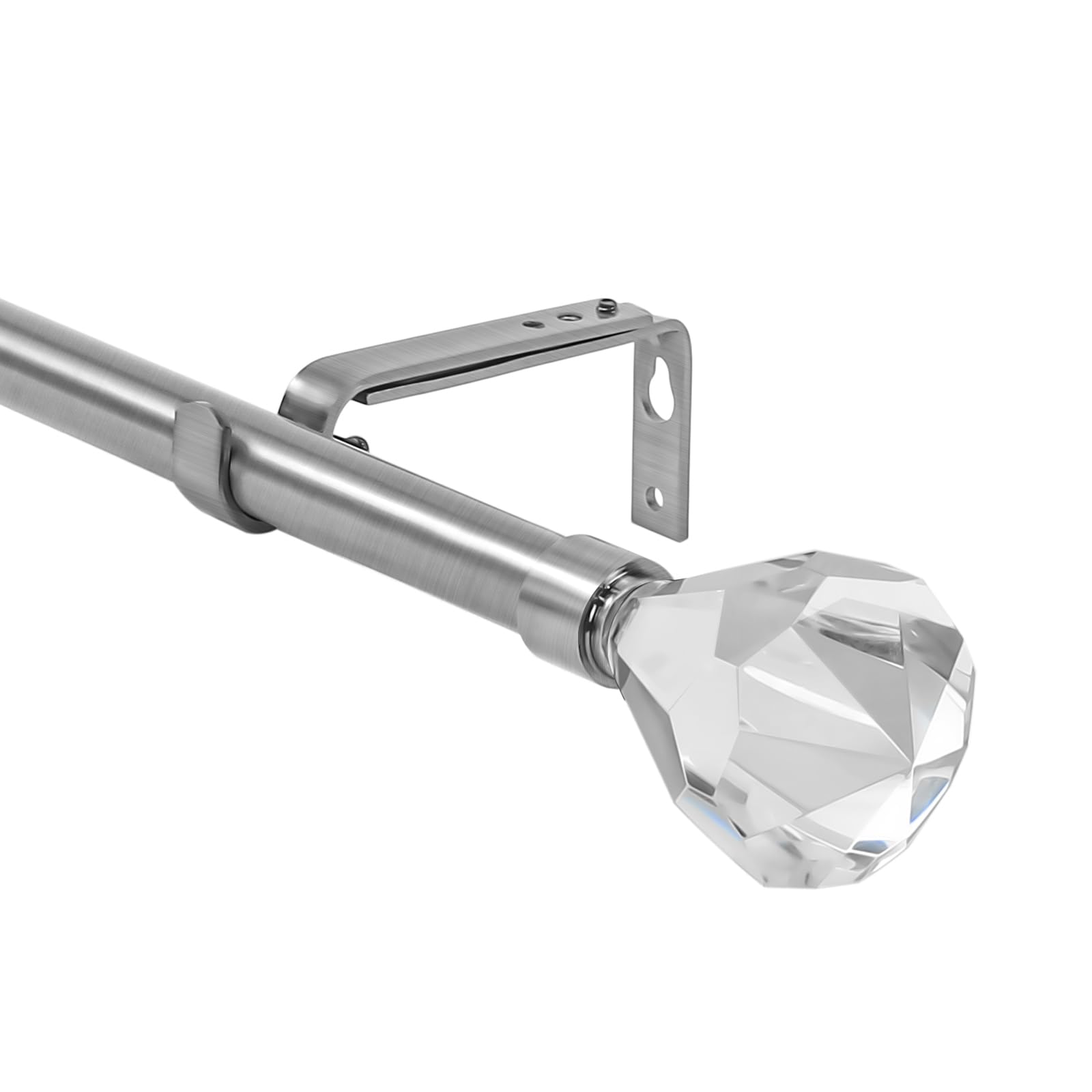 Urbanest Pierre Cut Crystal Drapery Curtain Rod Set 3/4