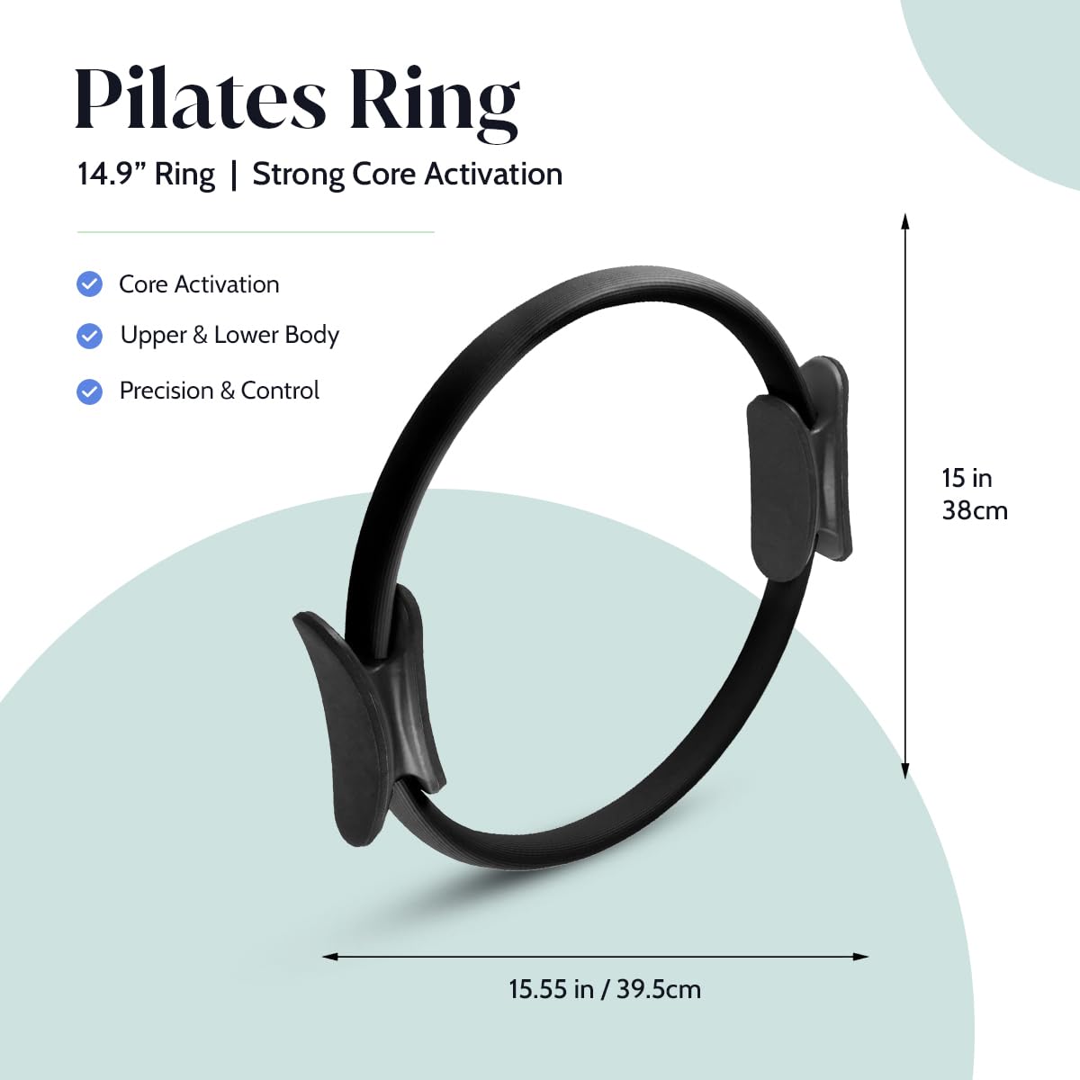 Kit Pilates Maison – Ensemble Pilate Ring - Mini Yoga Ball - 3 Bande de Resistance Musculation Maison - Elastique Sport - Gym Equipment