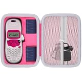 Baval Label Printer Case Compatible with DYMO LetraTag LT-100H/LT-100H Plus Handheld Label Maker(Rose Red...
