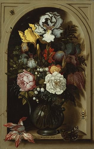 Affiche fleurs de Balthasar Van Der Ast pour salon chic