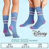 Disney Slipper Socks for Women & Teens UK Size 2.5-7.5, Warm Non Slip Casual Grip Socks, Soft & Breathable, Gifts for Her (Blue Stitch) - Image 6