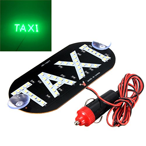 HMOCNV Luz de techo de taxi con 45 ledes, 12 V, con base magnética, luz de taxi