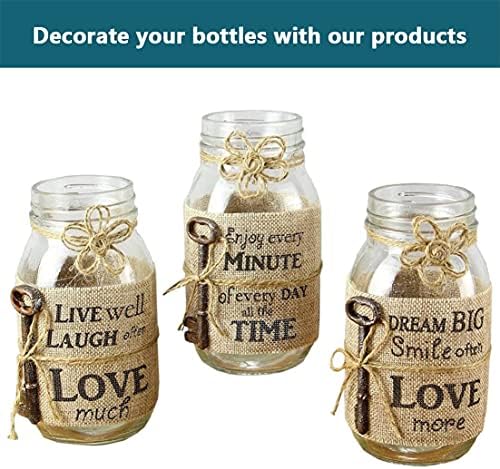 Jute Twine, Natural Jute String 4 ply Jute Rope Linen String Cord for Handicrafts, Gardening, DIY Art and Craft Decoration, Floristry, Bundling and Wrapping 3mm 200M Brown