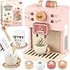 Airlab Cafetière Bois Bébé, Jouet Jeux de Rôle Éducatif Éveil Montessori, Boulangerie Nourriture Accessoire Dinette Cuisine, Cadeau Créatif Anniversaire Pâques Halloween Noël Enfant Garçon Fille 3 4 5