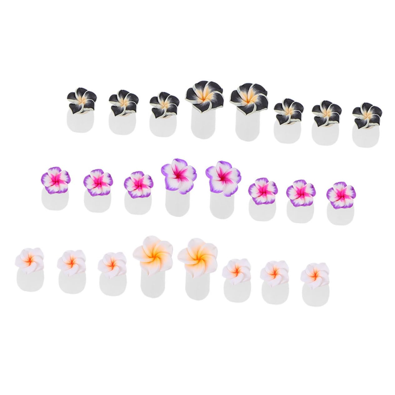 HAPINARY Silicone Toe Separator for Nail Polish Toe Separators 24pcs Set for Nail Art