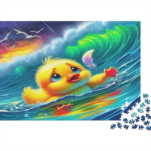 Puzzle de 1000 piezas Patito de papel premium, diseño Ola Oceánica para adultos