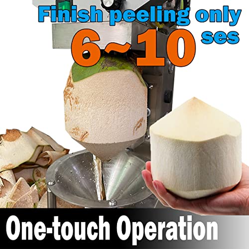 Txmachine Automatic Young Coconut Peeling Machine/Green Coconut Trimmer Machine/Young Coconut Peeler/Young Coconut Trimming Machine (110V/60Hz) #TOP1