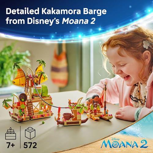LEGO Disney Moana 2 Kakamora Barge Kids Toy - Pretend Play Building Set for Boys and Girls, Ages 7+ - 9 Characters, Including Moana, Maui, Kotu, and HeiHei - Gift Idea for Birthdays - 43258 - image 2