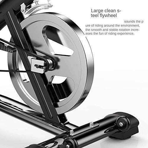 Image of Exercise Bike Stationary Indoor Cycling Bike Trainer High Weight Capacity with Commercial Standard Aerobic Training (Black)
