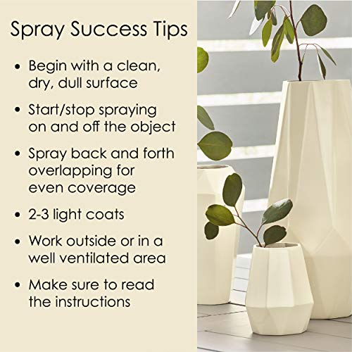Image of Krylon Fusion All-In-One Adhesive Spray Paint for Indoor /Outdoor Use, 12 oz, Dover White