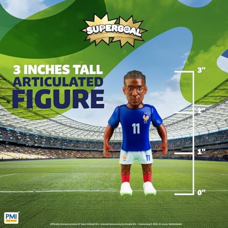P.M.I. PMI Collectibles World Cup Soccer Figures 11 Pack Deluxe Box Team Players Official Football Mini Figures Premium Soccer Collectible Toy Set (Styles May Vary)