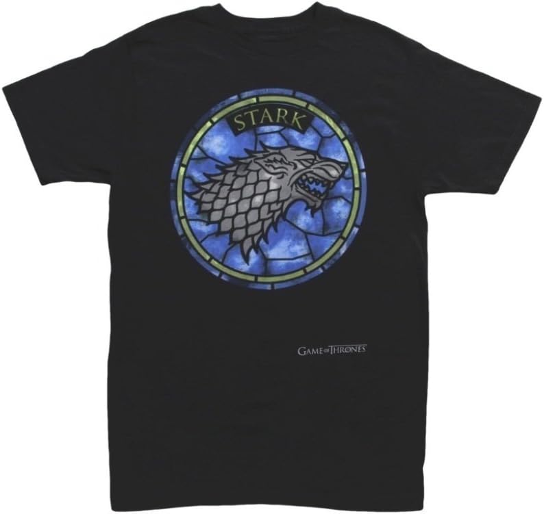 Isaac Morris Game of Thrones - Stark Stained Glass - T-Shirt (XX-Large)