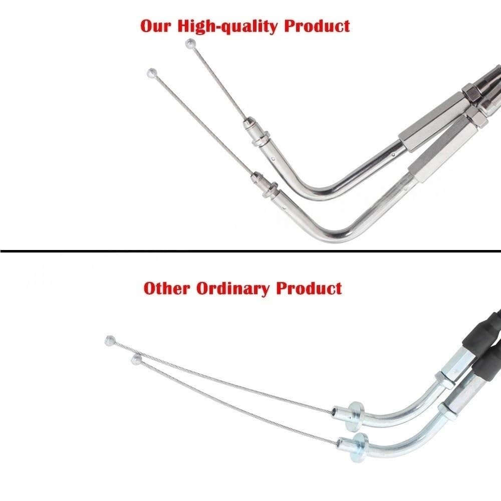 Cable de acelerador acero para motocicleta, 90cm/110cm/130cm para Sportster XL883 XL1200 para Dyna para Softail