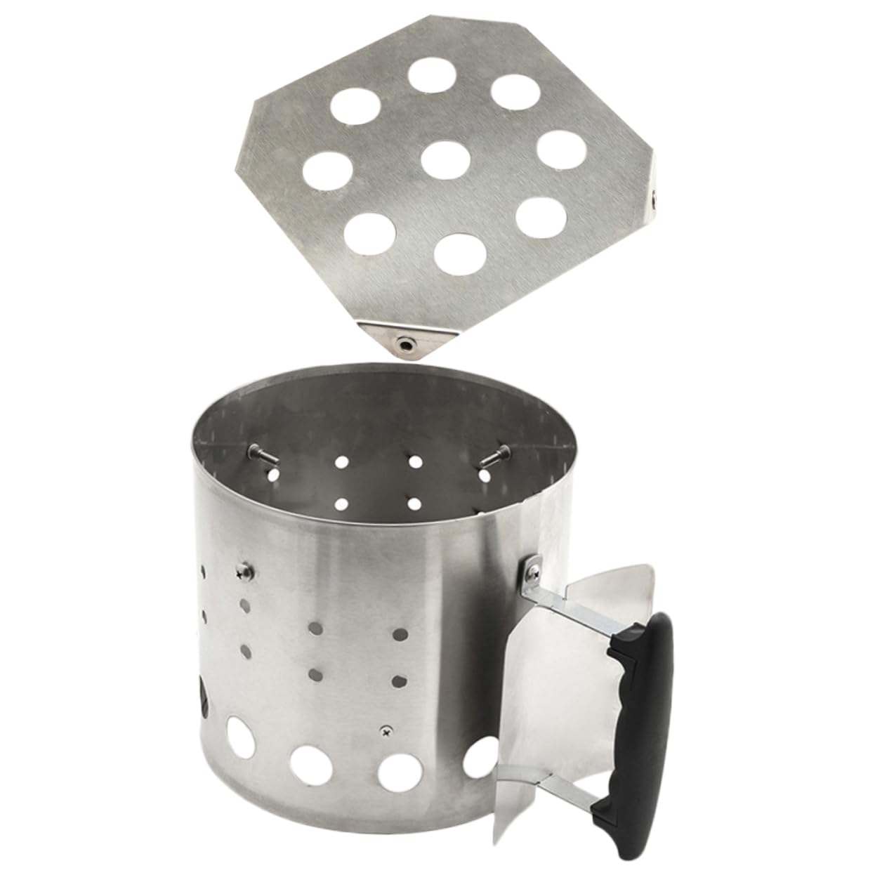 BESPORTBLE Ciminiera Accendifuoco Carbone in Acciaio Inox per Barbecue
