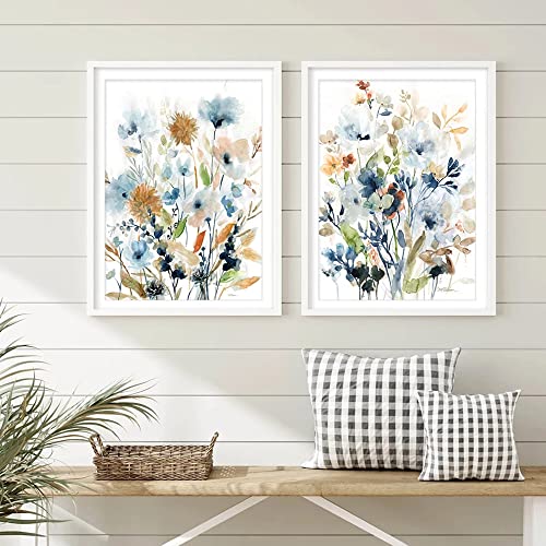 Youihom 2 Cuadro Flores Habitacion 21x30cm Poster Decoracion Salon Laminas Decorativas Pared para Habitacion Lienzos Nordico sin Marco (21x30cm)