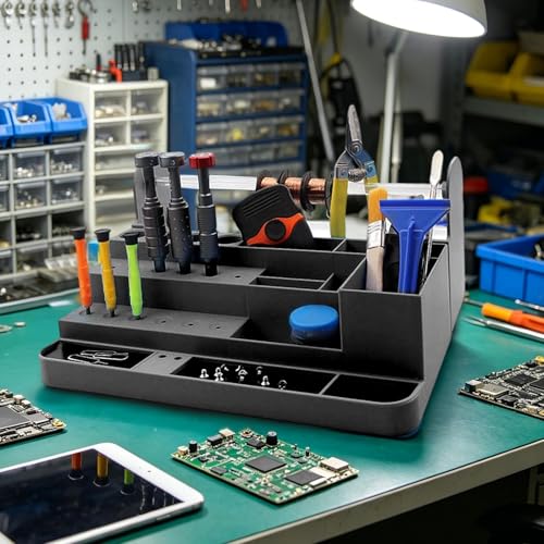 Rangement pour outils de réparation de téléphone avec compartiments - 3