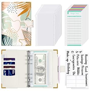 Rnivvi Budget Binder-Boho Tropical Leaves Set