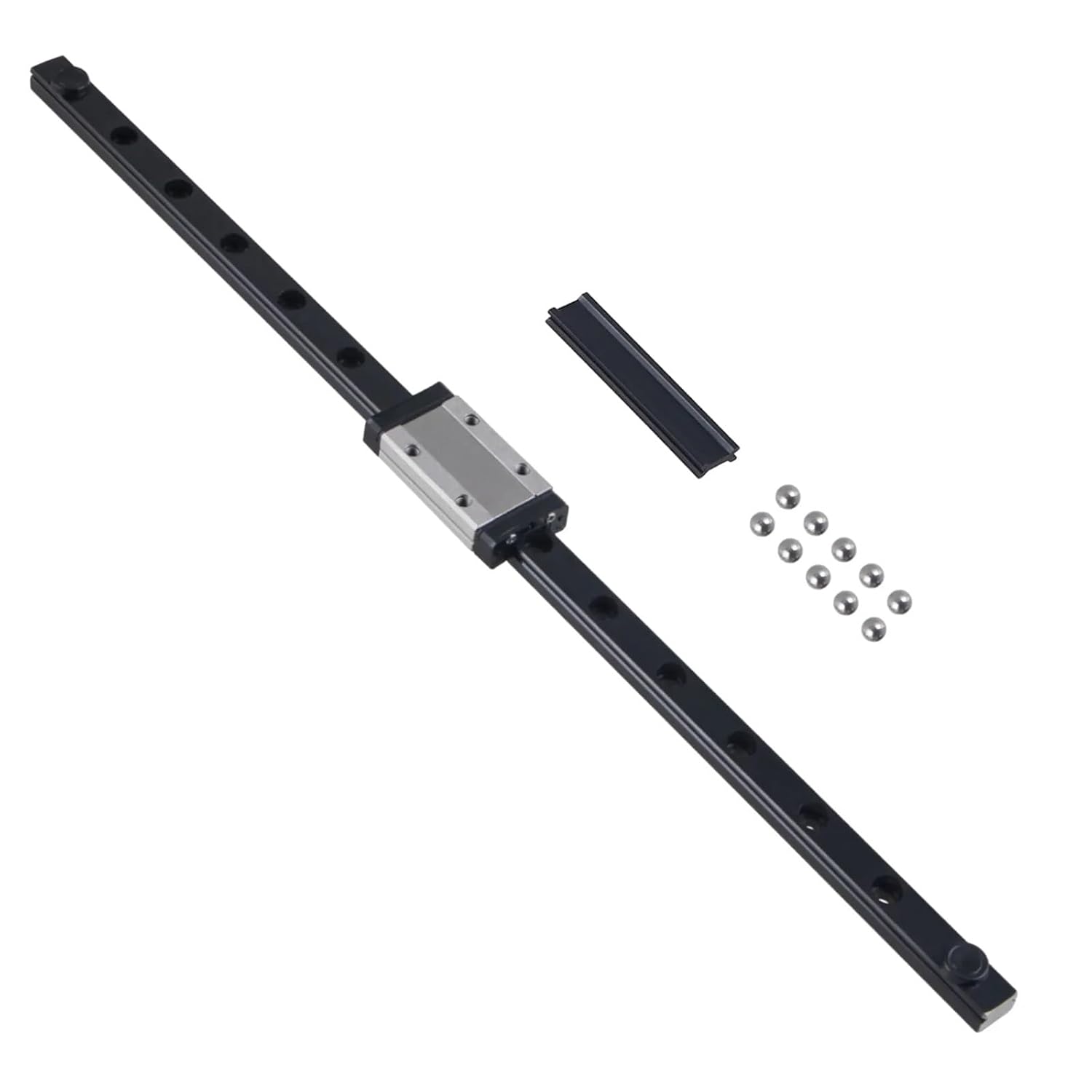 MGN MGN9 MGN12 Black Miniature Linear Rail Slide 250 300 350 400 450 500 600mm 1pc MGN12 Linear Guide+1pc MGN12H Carriage CNC(MGN9H,550mm)
