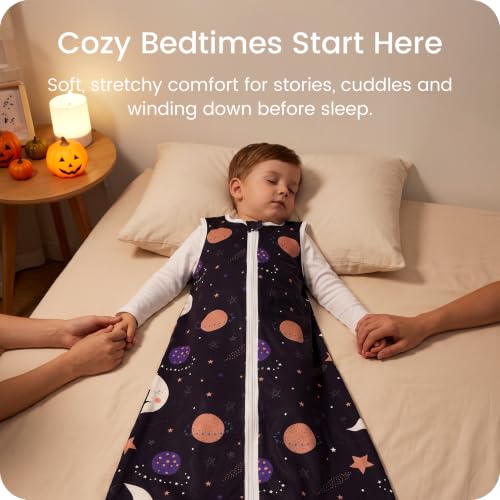 Image of Toddler Sleep Sacks 2T-3T-4T, 0.5 TOG Light Summer Wearable Blankets, Extra Long XL Sleeping Bags, 2 Pack
