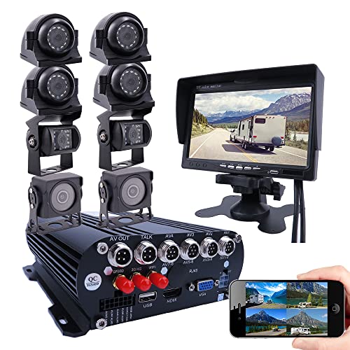 Best Car Alarm With Gps Tracking JOINLGO 8 Channel Mobile DVR Backup Camera System Remote Monitor ...