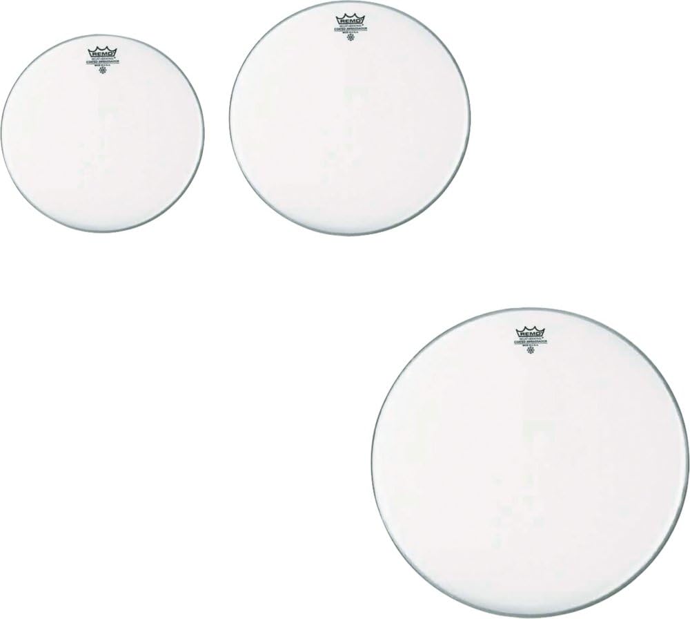 Remo PP-0940-BA Ambassador Coated Tom Drumhead Pack - 10", 12" & 14"