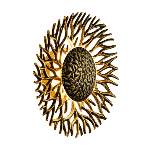 Image of Rust & Shine Wall Light for Home Decoration Antique Brass Modern Decorative Wall Lamp for Living Room & Bedroom Wall Mounted Light Bedside Wall Light Fancy Indoor Lighting