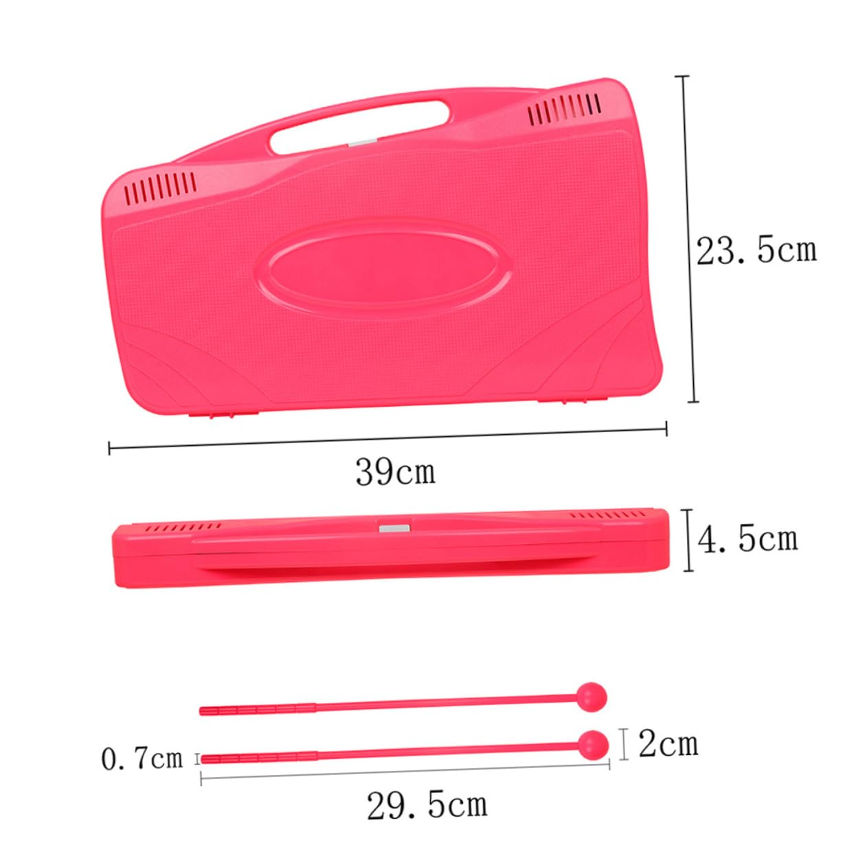 Yardwe 1 Set Beginner Glockenspiel Xylophone for Note Musical Instrument with Mallets for Develop Music Skills and Hand Eye Coordination