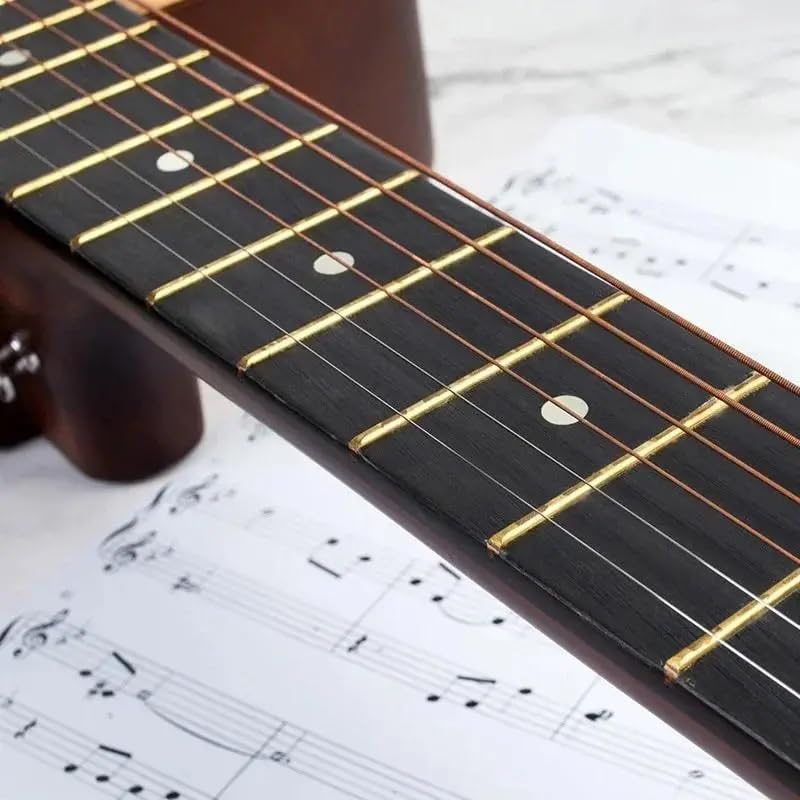 TECHZOCO Lot de 6 cordes métalliques acoustiques de première qualité pour guitare acoustique