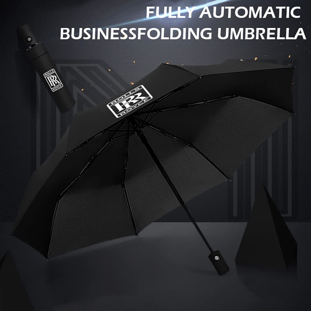 Parapluie Grand Format Automatique Marbach Style Rolls Royce - Noir, Neuf, Fabriqué En Allemagne