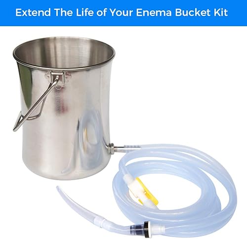 Miniatura 6 de Enema - Kit de repuesto para bolsa y cubeta, accesorios de limpieza de silicona para manguera Enema, incluye tubo Enema, puntas, conectores, válvula