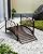 Outvita 3.3FT Bronze Metal Garden Bridge for Outdoor, Elegant Decorative Bridge with Powder-Coated Finish and Security Guardrail for Patio Pond Backyard Landscaping