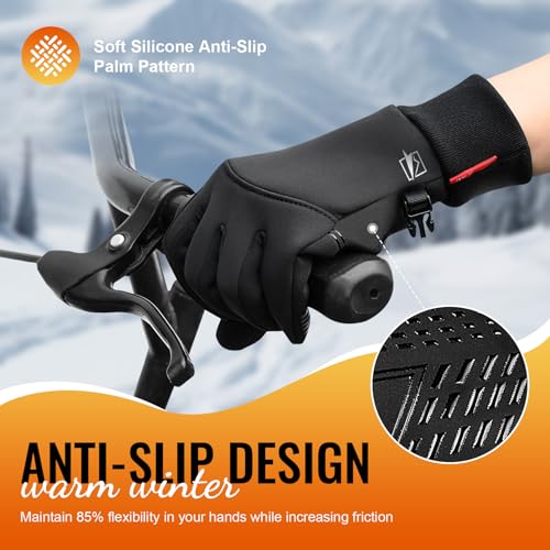 Cevapro Winter Gloves for Men Women Warm Touchscreen Running Gloves - image 5