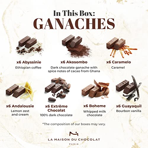 La Maison Du Chocolat Premium Dark And Milk Chocolate Coffret Maison Gift Box -144Pcs Gourmet French Chocolate #TOP2