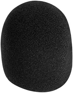 OnStage Foam Ball-Type Microphone Windscreen, Black