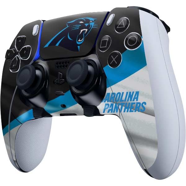 Skinit Decal Gaming Skin Compatible with PS5 DualSense Edge Pro Controller - Officially Licensed NFL Carolina Panthers Design