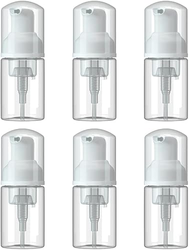 6 botellas de bomba de espuma vacía de 1 onza  10fl oz de tamaño de viaje botella de jabón portátil pequeña desinfectante de manos botellas de