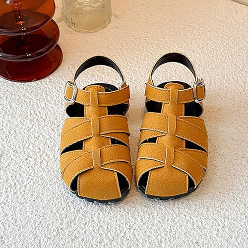 IWIHMIV Toddler Girls Closed Toe Sandals Non Slip Outdoor Beach Summer Sandals Comfortable Soft Bottom Water Shoes3
