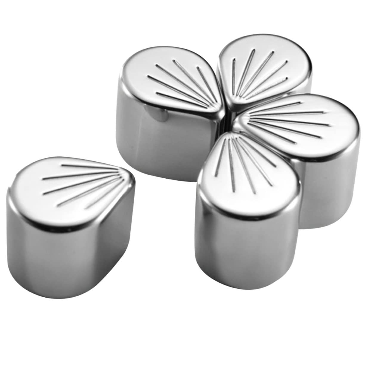 BESTOYARD 15piezas Cubitos De Inoxidable Forma De Para Enfriar Whisky y Reutilizables y Prácticos Para Bares y