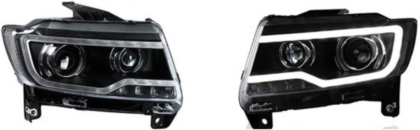 Car Headlight Assembly For JEEP For Compass 2012-2016 Car LED Headlights Headlights Plug And Play With DRL H/L Projector Lens Front Bumper LED Head Lights(For Co*mpass)
